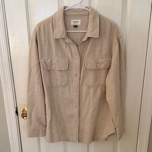 American Eagle Beige Shacket